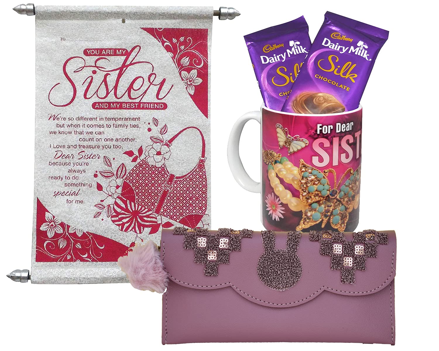 Celebrations Premium Assorted (375) with personalised sleeve - Best Sister  | Cadbury Gifting India