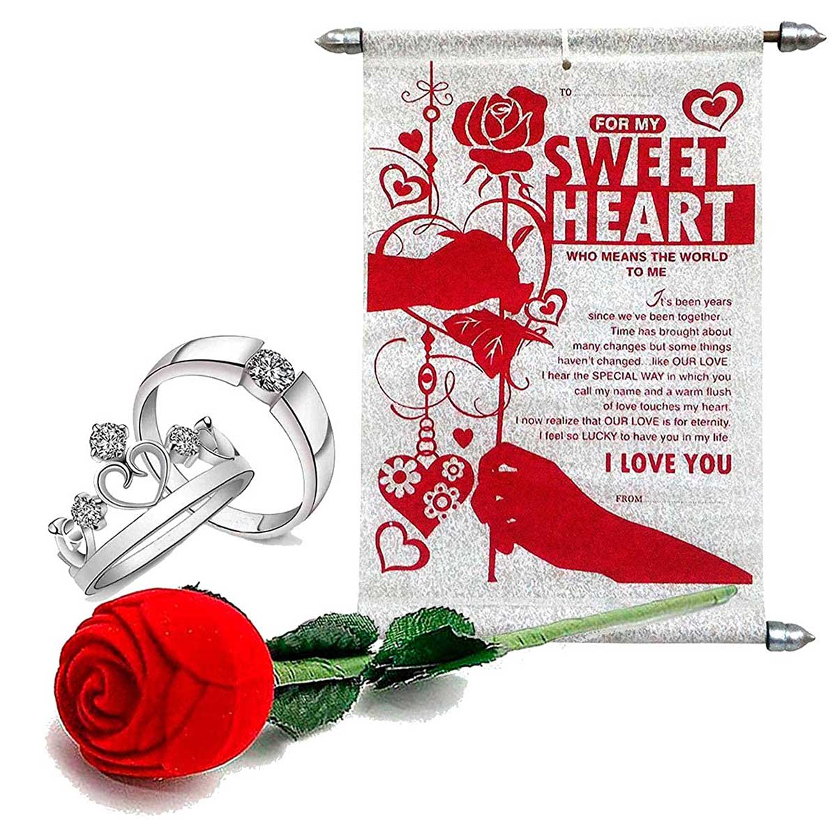 Forty Wings Valentines Day Special Red Light Up Rose And Heart Combo Set  Gift For Girlfriend, Boyfriend ,Husband , Wife Valentines Rose Day Gift :  Amazon.in: Home & Kitchen