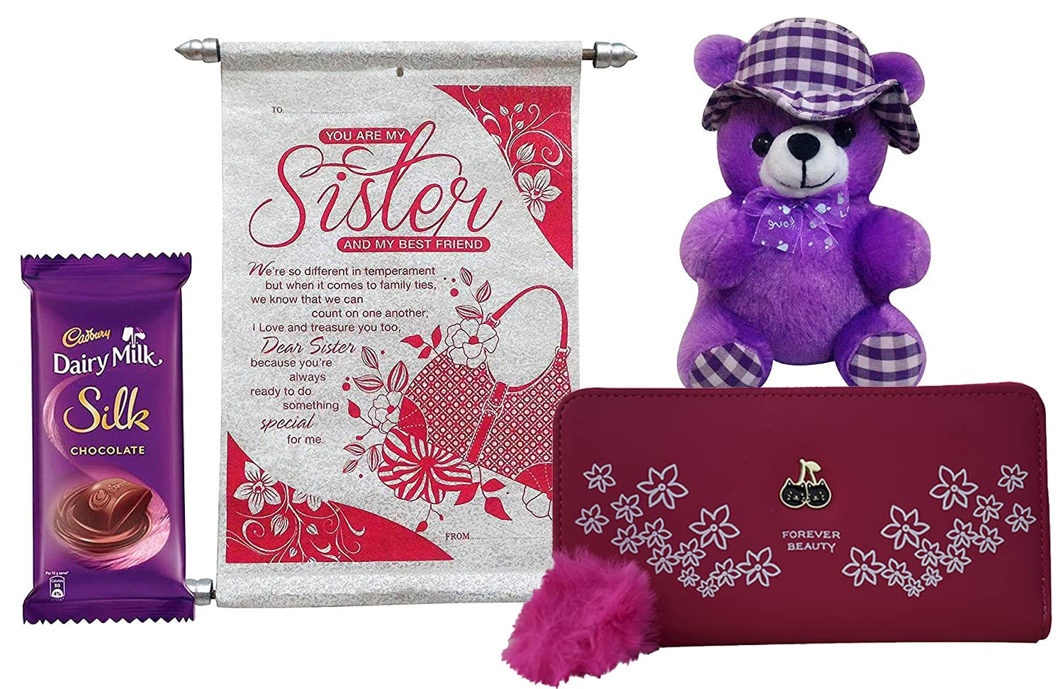 Lavish Lavender Rakhi Gift Box for Sister - Gifts By Rashi