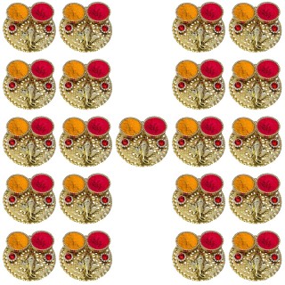 Ganesh Ji Roli Chawal Platter Thali (Pack of 21)