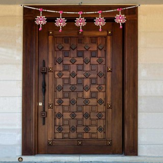 Lotus Toran for Main Door, Mandir & Home Decoration (3.3 Feet)