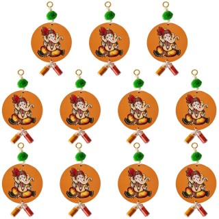 Decorative Ganesh Ji Pasupu Kumkuma for Pooja Return Gifts (Pack of 11)