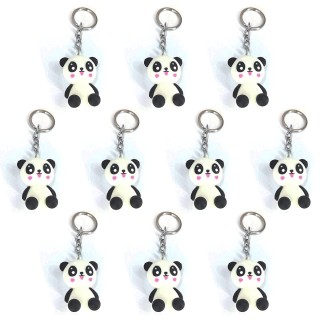 Cute Panda Keychain for Girls and Kids Party Favours (Pack of 10)