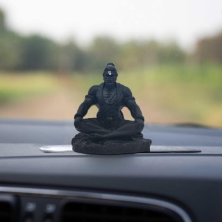 Sitting Dhyan Mudra Hanuman ji Idol for Car Dashboard