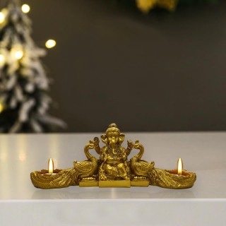 Ganesha with Tea Light Candle Holder