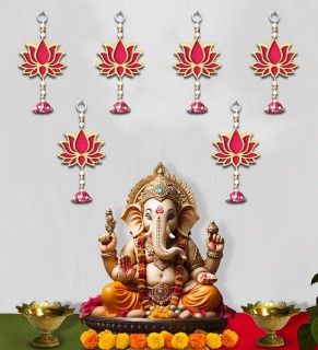 Lotus Jhumki Style Wall Hanging for Home Temple