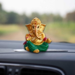 Small Ganesha Idol for Car Dashboard and Pooja Mandir