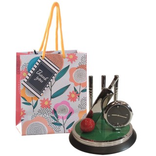 Cricket Clock Showpiece with Paper Carry Bag for Return Gifts