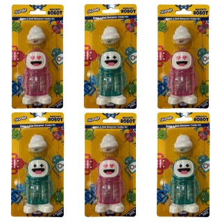 Robot Eraser with Sharpener for Kids Birthday Return Gifts (Pack of 6)