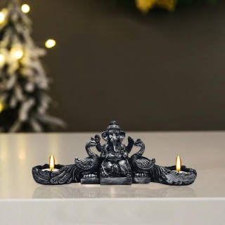 Ganesh Ji with Tealight Candle Holder