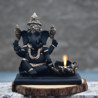 Ganesha Tea Light Candle Holder for Home Decor