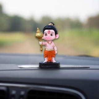 Bal Hanuman Idol for Car Dashboard, Home Decor