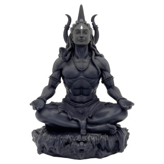 Mahayogi Shiva Idol for Car Dashboard, Home Temple - Adiyogi Shiva Statue - Shiv Ji Murti for Gifting