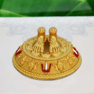 Lord Tirupati Balaji Charan Paduka for Car Dashboard and Home Temple