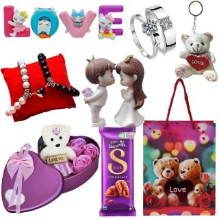 7 Days Gifts for Valentine Week - Romantic Gift Hamper with Carry Bag